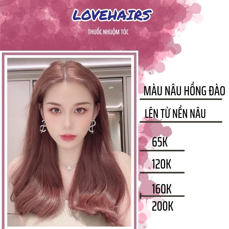 Thuốc Nhuộm Tóc Nâu Hồng Đào - Giúp Khuôn Mặt Bạn Bừng Sáng, Trẻ Trung - Love Hairs