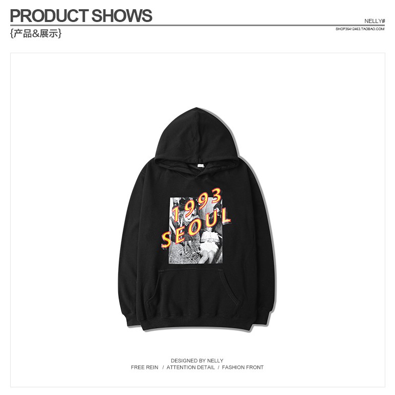 A95 Áo hoodie nam nữ nelly seoul | BigBuy360 - bigbuy360.vn