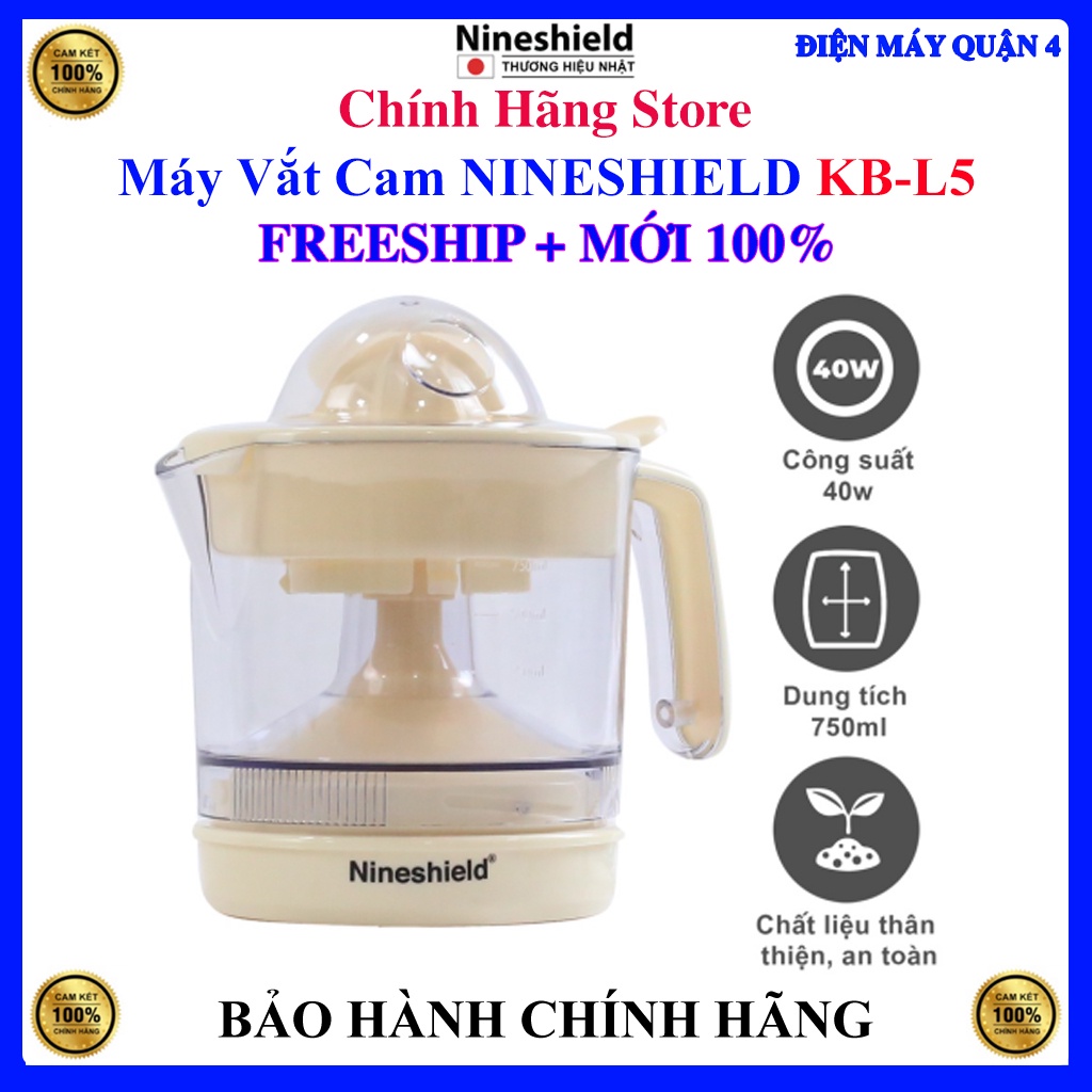Máy Vắt Cam NINESHIELD KB-L5, Bảo hành chính hãng