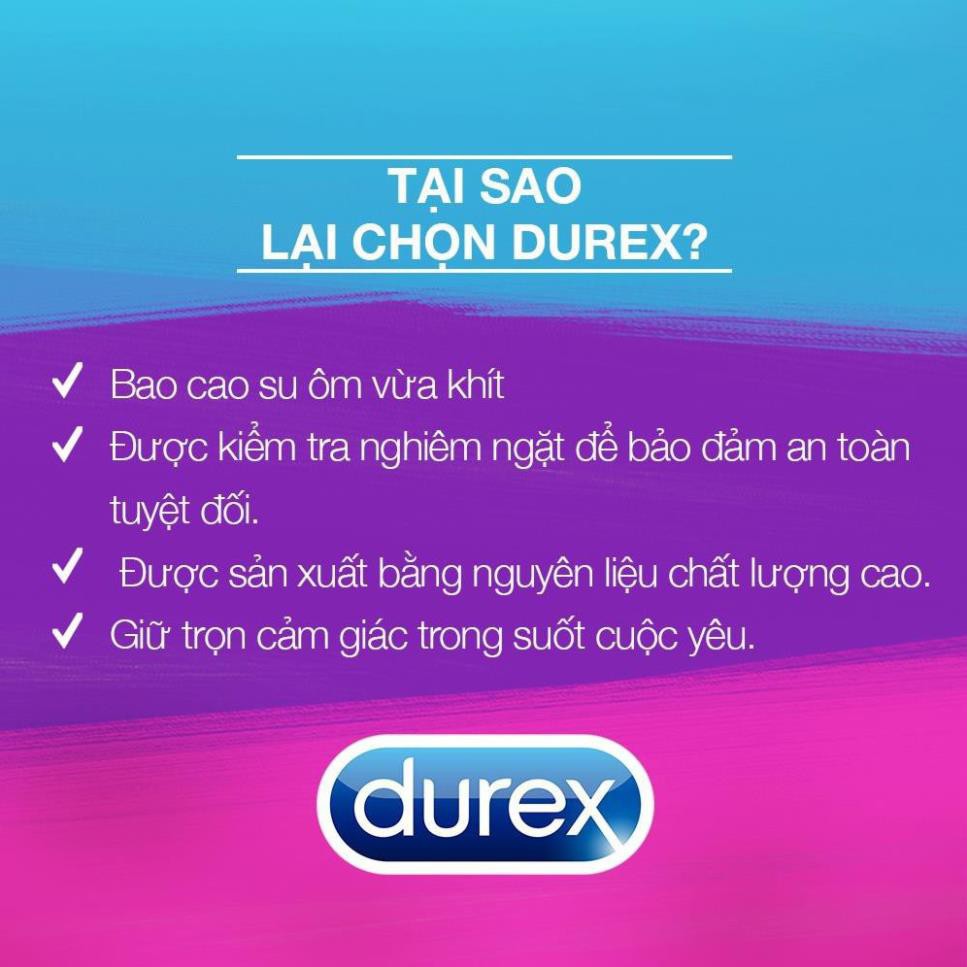 [COMBO ĐẶC BIỆT] Bao cao su Durex kéo dài thời gian Performa + siêu mỏng ôm khít Durex Kingtex + Gel bôi trơn Durex KY *