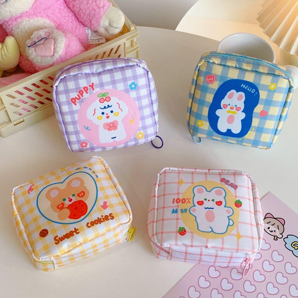 Mih Túi Đựng Băng Vệ Sinh / Đồ Trang Điểm Có Khóa Kéo Tiện Dụng Khi Đi Du Lịch