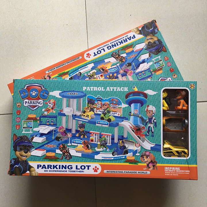 Lắp Ráp Mô Hình Bãi Đậu Xe Chó Cứu Hộ Paw Patrol Cho Bé 553-338