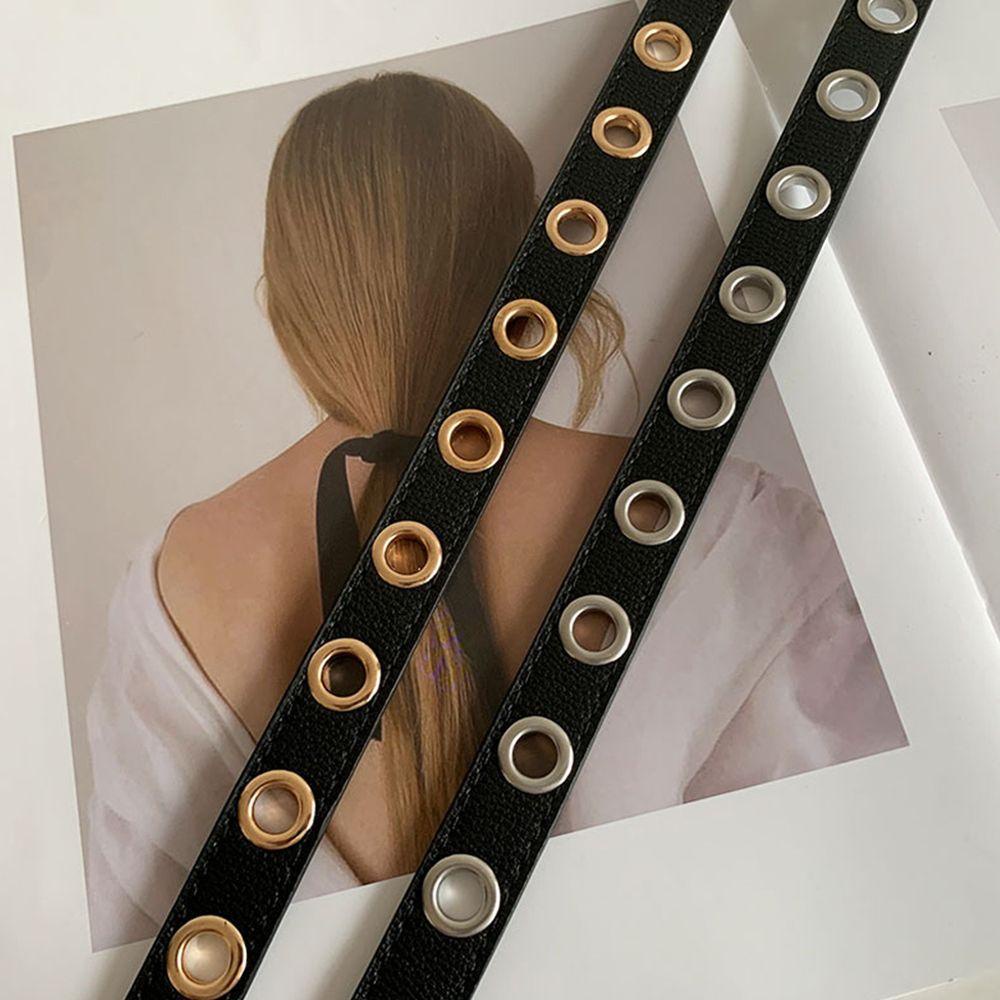 Thắt Lưng Da PU Phối Xích Phong Cách Punk Thời Trang