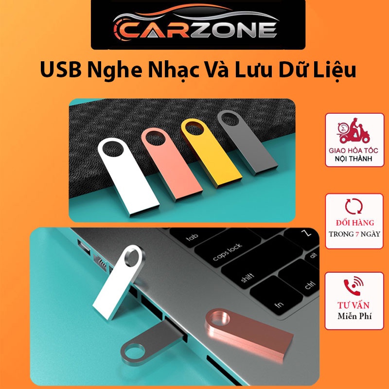 USB Chuyên Dụng Cho Ô Tô 4GB/8GB/16GB/32GB Sẵn 1000 Bài Tuyển Chọn Cắm Là Nghe CARZONE.TOP