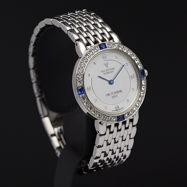 Đồng hồ nữ hiệu vanlentino Domani vàng trắng 999.9 chính hãng