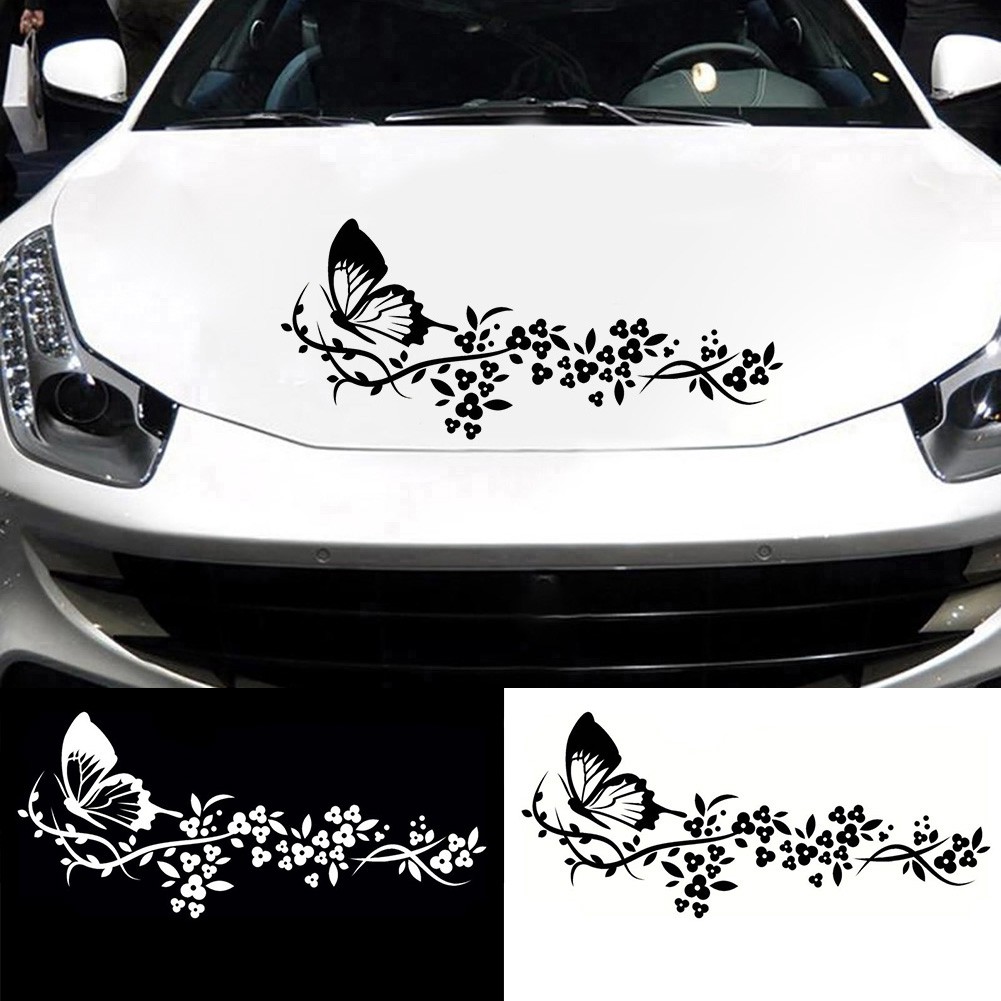 Decal Dán Xe Hơi Hình Bướm Bay A24