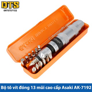 Bộ tô vít đóng 13 mũi cao cấp Asaki AK-7192