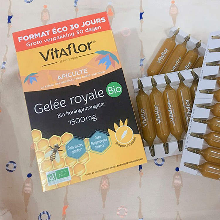 Sữa ong chúa Vitaflor Gelée Royale Bio 1500mg của pháp 30 ống