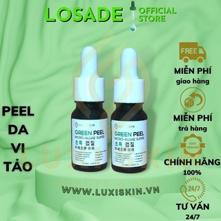 Combo Peel da thay da sinh học vi tảo thảo mộc LUXI SKIN tẩy tế bào chết giảm thâm LOSADE