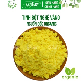Tinh Bột Nghệ Vàng Organic Kentary - Đẹp Dáng Đẹp Da - Có Giấy Kiểm Định - Hũ 250gr/500gr