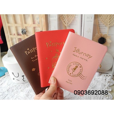 [HCM] Vỏ bọc hộ chiếu / passport da PU kiểu Hàn Quốc siêu cưng