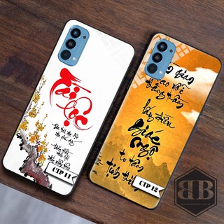 Ốp lưng kính cường lực Oppo Reno 4 4G chữ thư pháp ý nghĩa