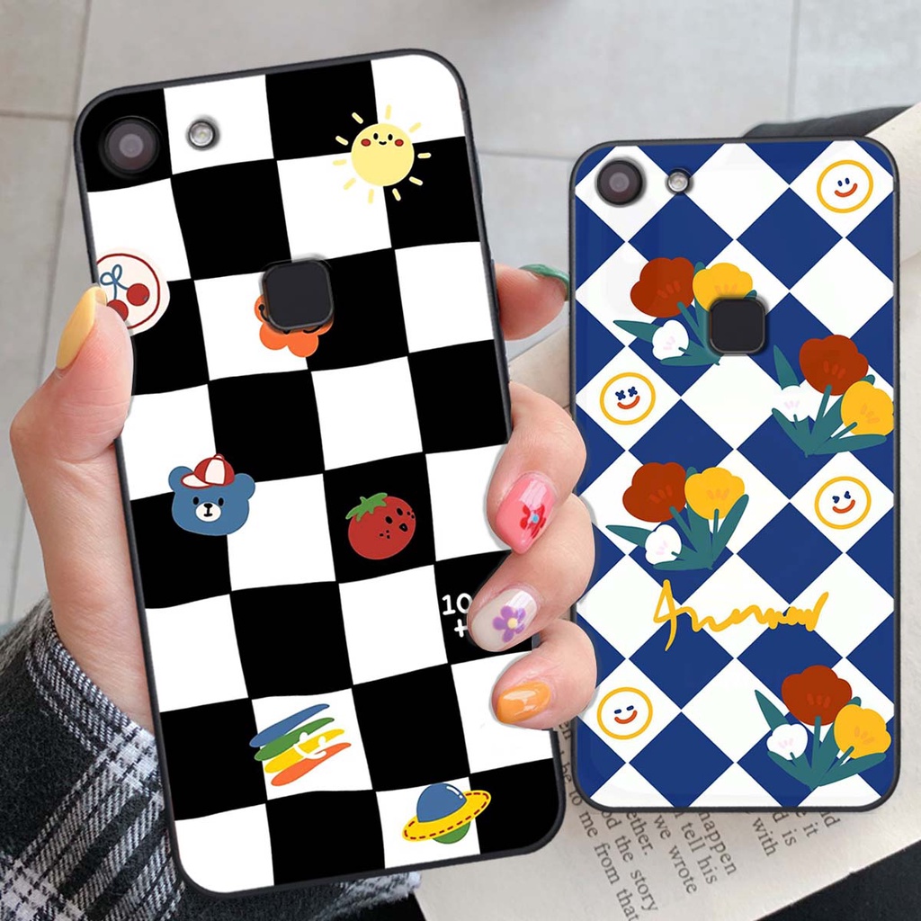 Ốp Vivo V7 / V7 Plus / V7+ họa tiết hoa, gấu thời trang, ốp dẻo bền đẹp