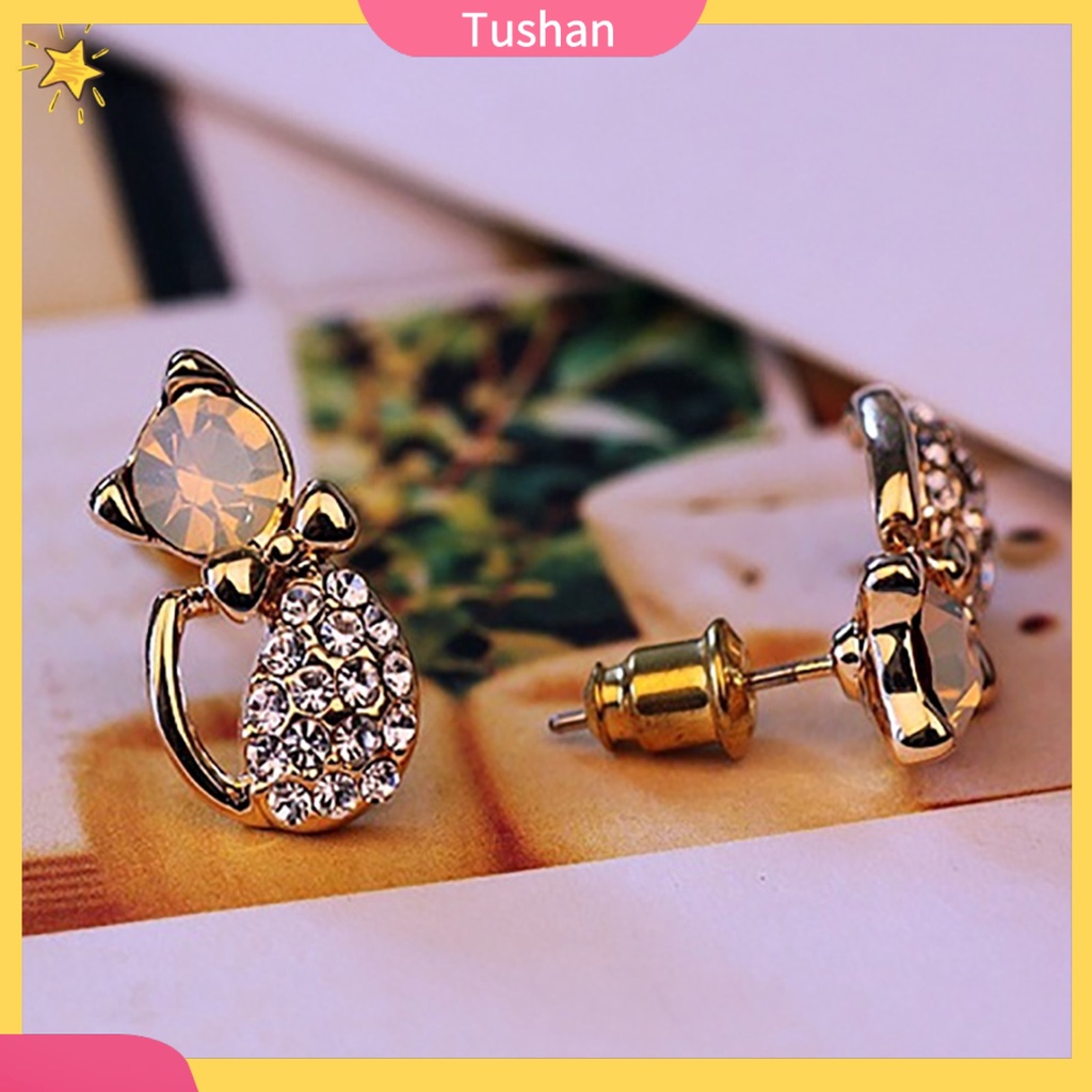 Khuyên tai nữ hình chú mèo đáng yêu