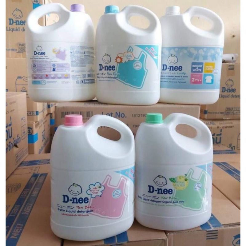 Nước giặt xả quần áo em bé dnee 3000ml thơm - sạch chính hãng có tem đại - ảnh sản phẩm 8