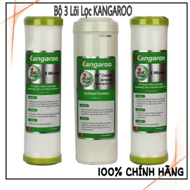 Bộ 3 Lõi lọc nước Kangaroo Chính Hãng 100%