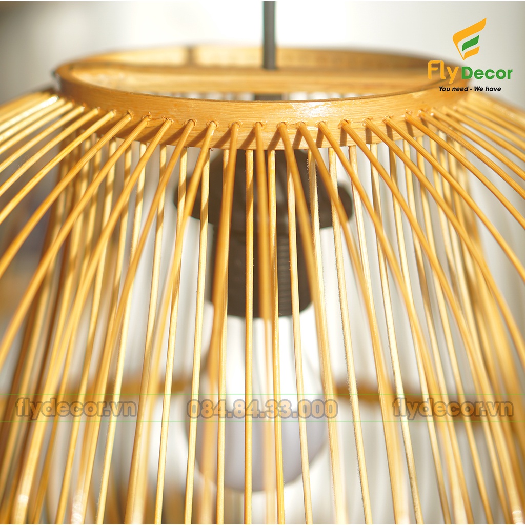 Đèn mây tre, chao đèn tre trang trí, Đèn lồng thả trần, Đèn ngủ, đèn quán cafe hình chụp lõi hoa