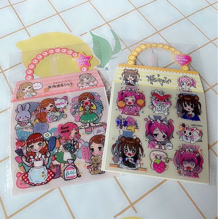 Set 3 tấm sticker túi xách