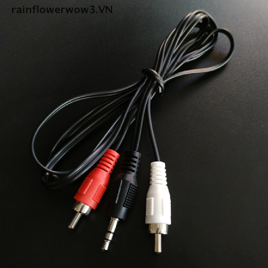 Dây Cáp Âm Thanh 1.2m 3.9 Feet 3.5mm Sang 2RCA Chuyên Dụng Cho Điện Thoại