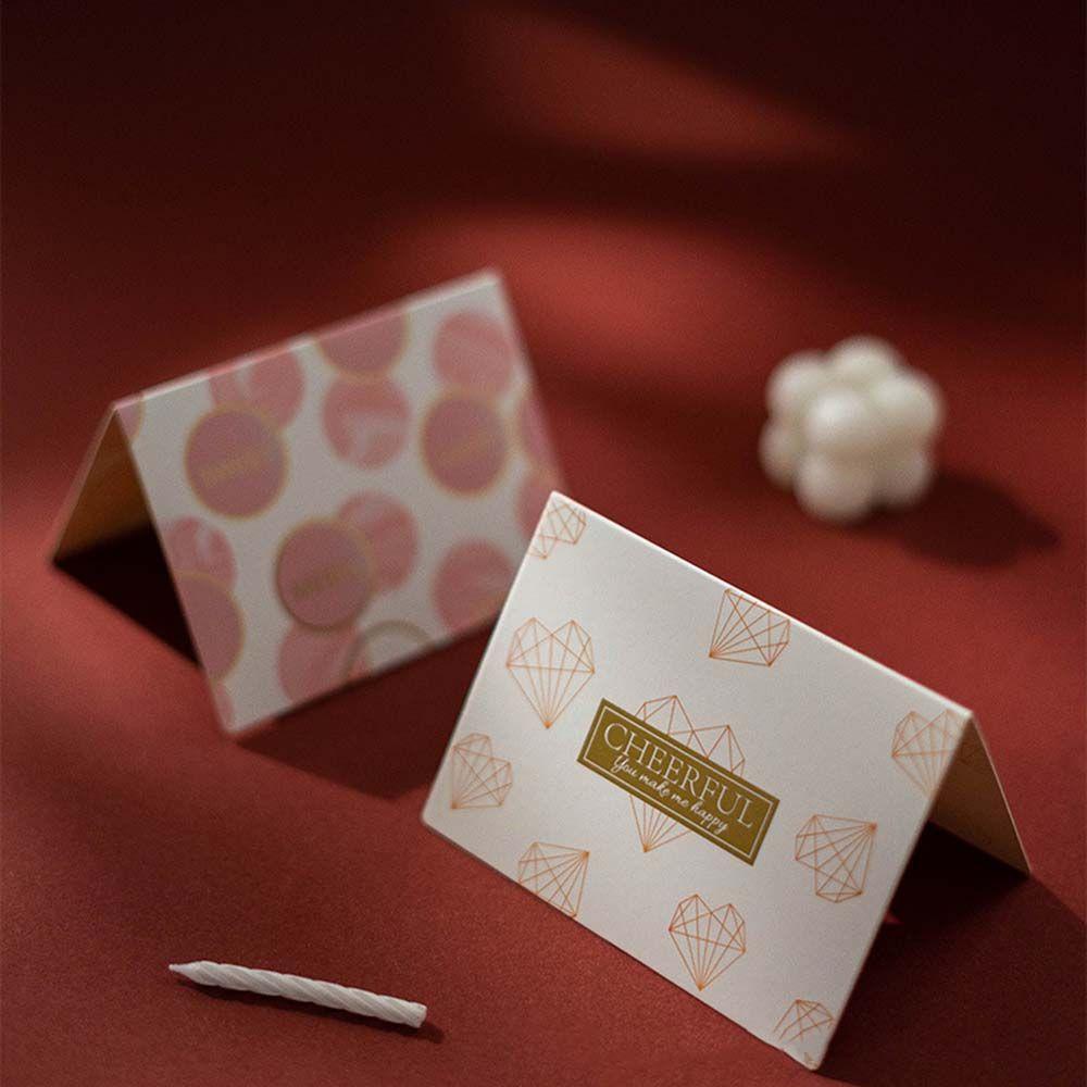 Thiệp Chúc Mừng Bằng Giấy In Chữ Đơn Giản Phong Cách Hàn Quốc