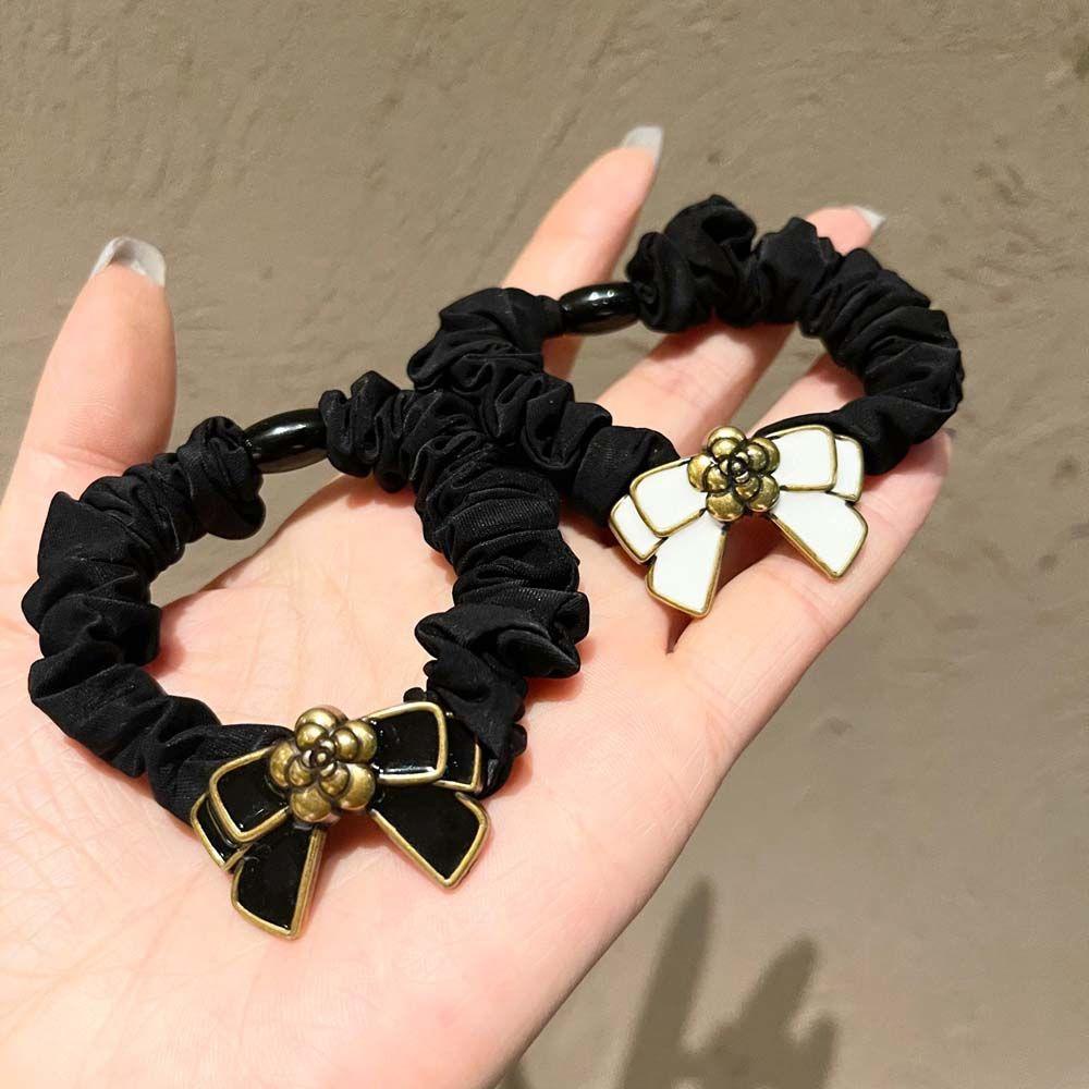 Dây Cột Tóc Co Giãn Hình Hoa Trà Thời Trang Hàn Quốc Cho Nữ