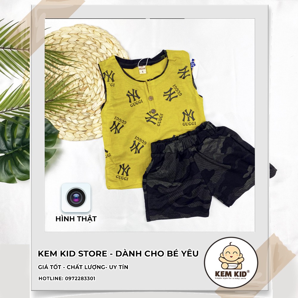 Bộ quần áo cho bé, hàng Quảng Châu siêu mát, mềm mịn thấm hút mồ hôi cho bé yêu