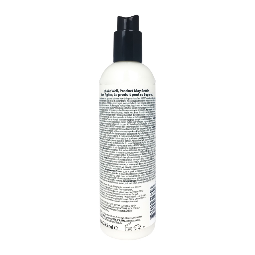 Chai xịt tạo phồng tóc Reuzel Spray Clay Prestyling 355ml