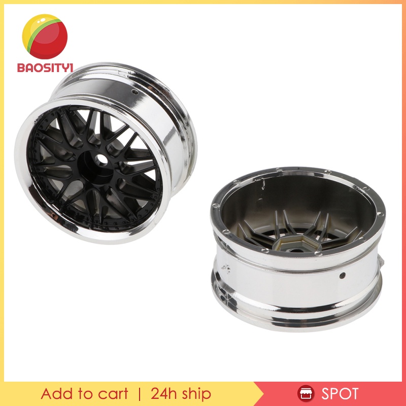 Bộ 4 Vành Bánh Xe Màu Bạc Tỉ Lệ 1: 10 Dành Cho Xe Đua HSP94123