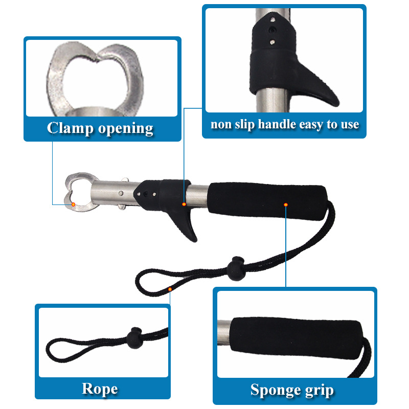 Dụng Cụ Kẹp Miệng Cá Bằng Thép Không Gỉ Chuyên Nghiệp Kèm Giá Đỡ