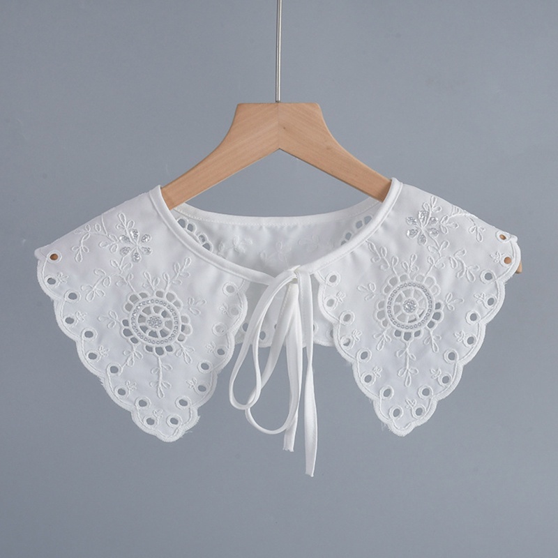 Khăn Choàng Cổ Mini Thêu Hoa Khoét Rỗng Có Thể Tháo Rời Cho Búp Bê