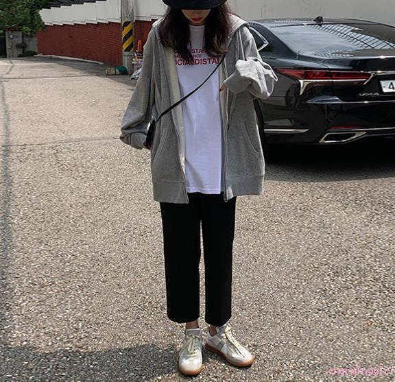 Áo Khoác Hoodie Tay Dài Khóa Kéo Màu Trơn Thời Trang | BigBuy360 - bigbuy360.vn