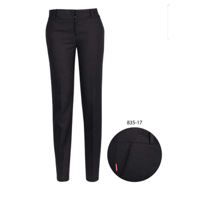 Quần tây Thái Hòa màu đen mã 835