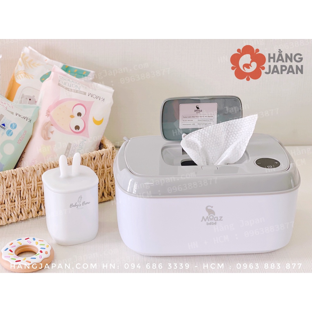 Máy làm ẩm khăn ướt Moaz bebe cho bé MB008 chính hãng bảo hành 1 năm