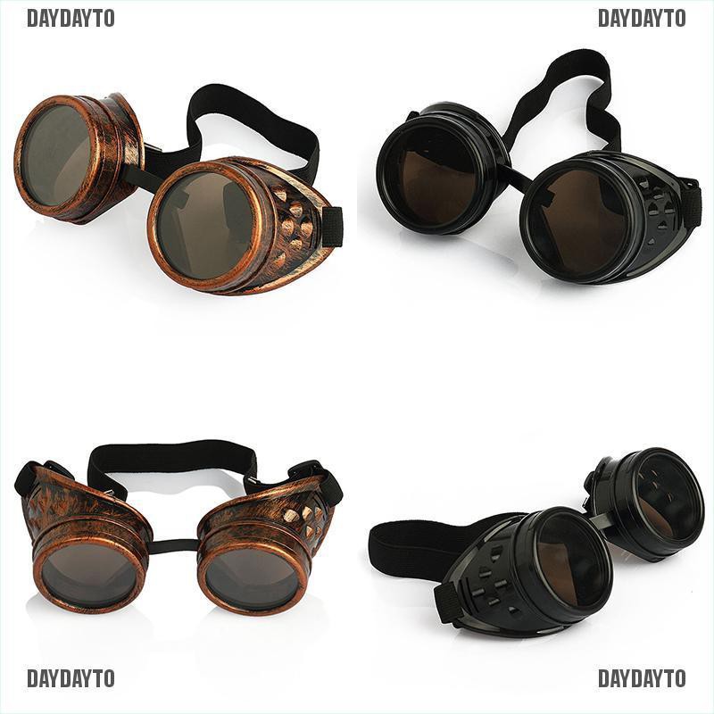 Daydayto DVintage Kính Bảo Hộ Victorian Steampunk Phong Cách Punk Gothic