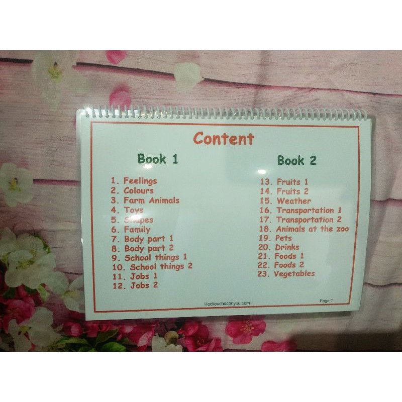 Học liệu giúp bé học tiếng anh dễ dàng "My busy bo-ok"