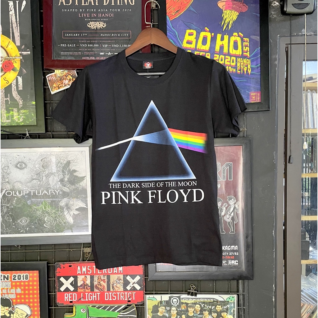 Áo Rock band tee: áo phông 100% cottong - hàng Thái Lan - Pink Floyd TDM 1133 over size nam nữ đều mặc được