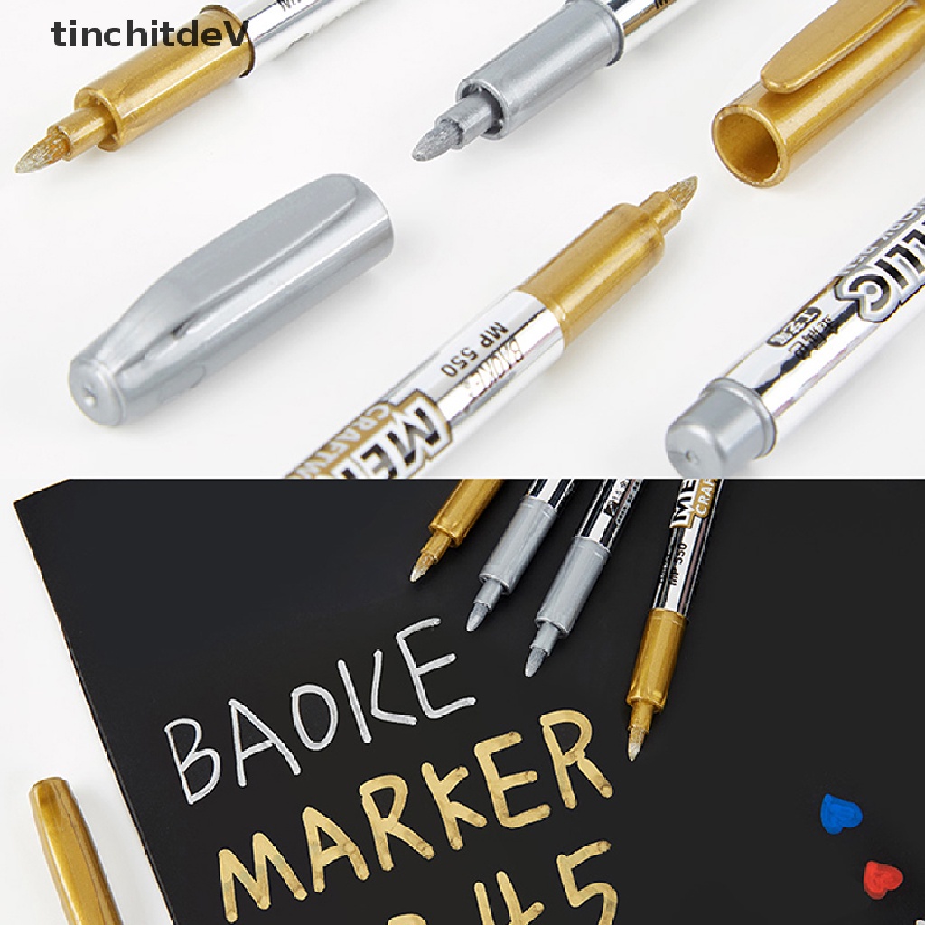 1 Bút Đánh Dấu Vĩnh Viễn Bằng Kim Loại Chống Nước DIY