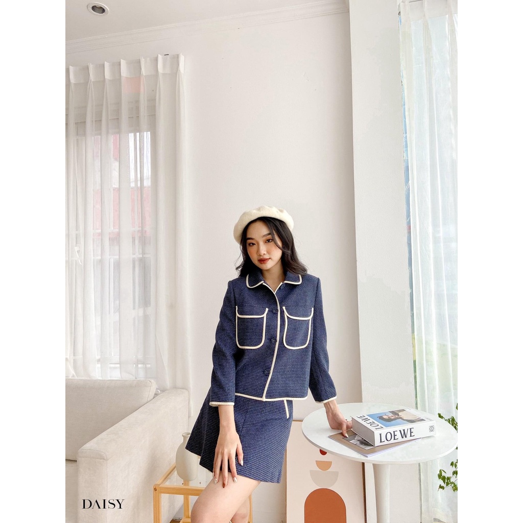 Áo khoác Daisy cổ bẻ viển phối túi ốp ngực 143412 | BigBuy360 - bigbuy360.vn