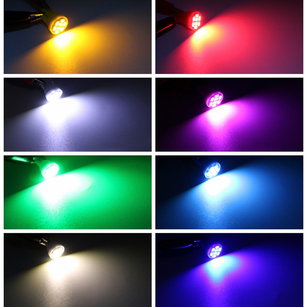 Đèn led T10 1206 8smd 12V W5W cho xe hơi