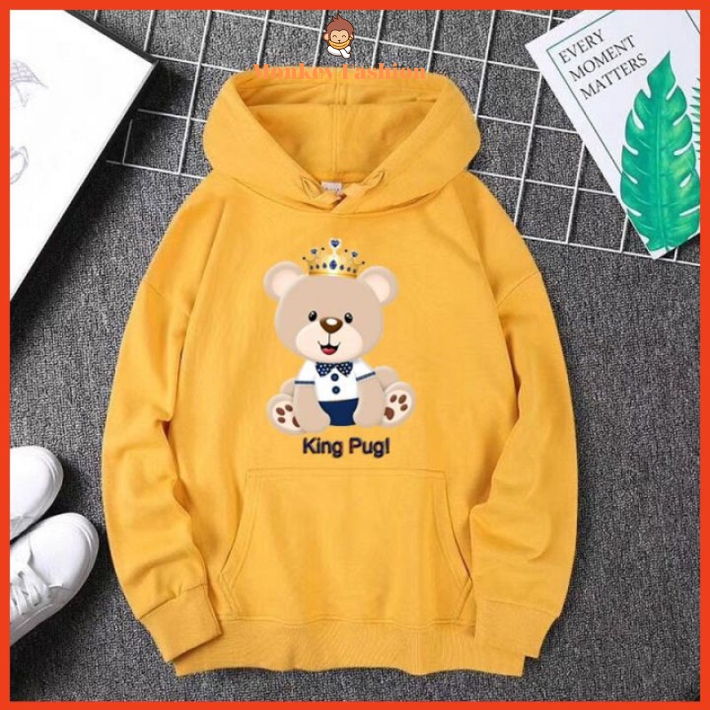 Áo Hoodie Nữ Unisex MONKEY FASHION Có Mũ Dễ Thương, Áo Thu Đông Nữ Chất Nỉ Ấm Áp Mềm Mại, Áo Nỉ Nữ In Khủng Long Cute