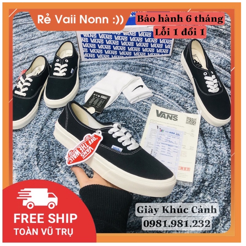 Giày Vans Claisc Lười Vault Đế Kem Nam Nữ