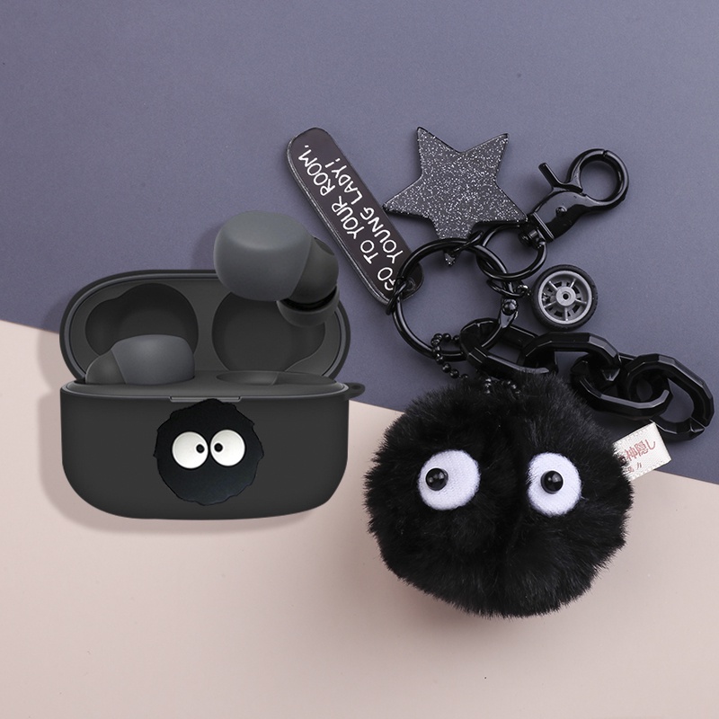 For Sony LinkBuds S Case Cartoon Bear Keychain Pendant Sony LinkBuds S Silicone Soft Shell Case Cute Snoopy Dinosaur Pendant Sony LinkBuds S Cover Shockproof Case