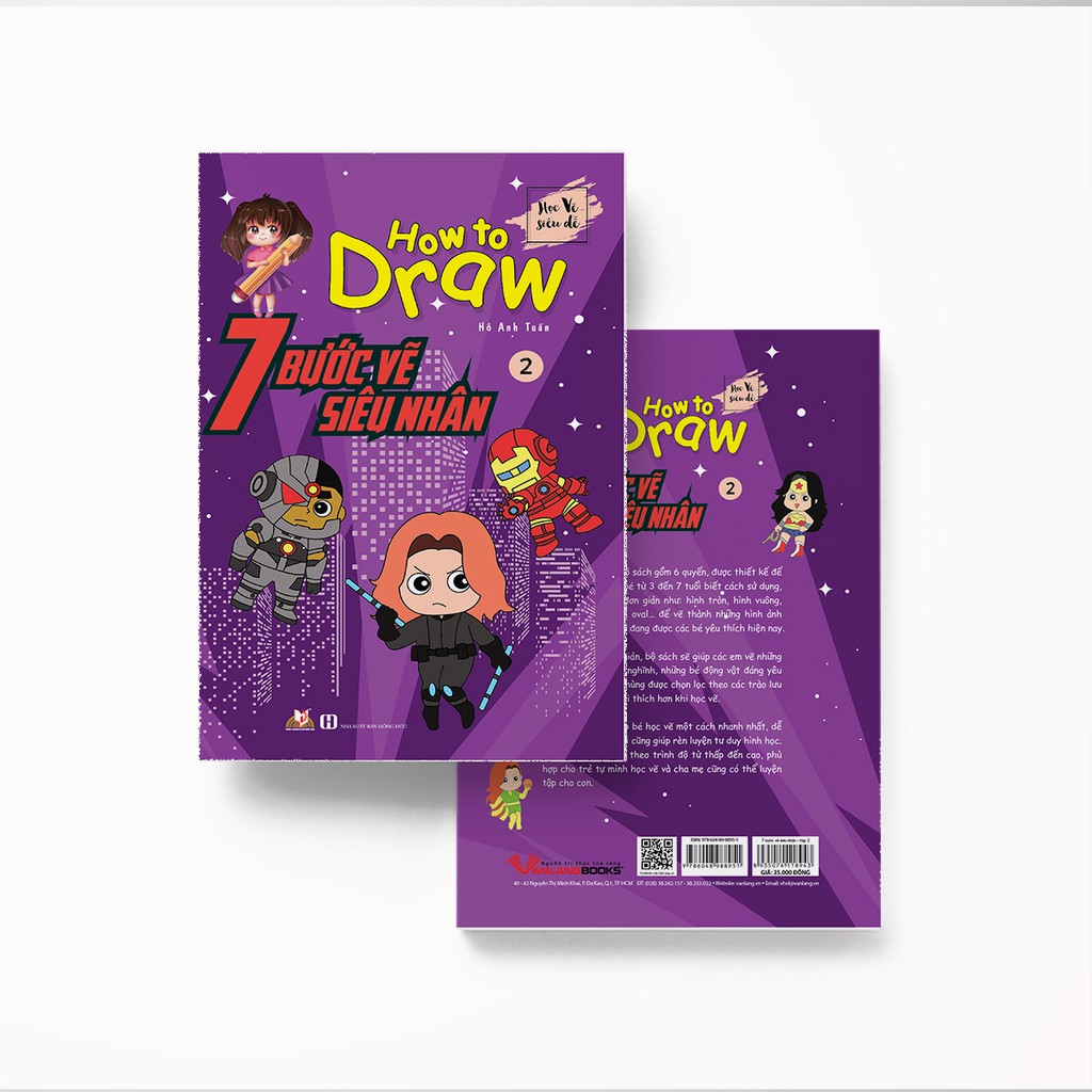 Sách How To Draw - 7 Bước Vẽ Siêu Nhân - Tập 2 - VLG