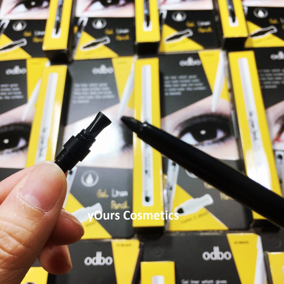 [Auth Thái] Chì Kẻ Mí Màu Đen Dạng Sáp Odbo Gel Liner Pencil - Chì Vặn Kẻ Mắt Màu Đen Dạng Sáp Odbo 