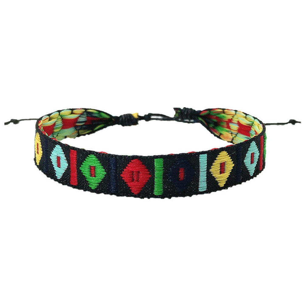 Bộ 4 Vòng Tay Dây Bện Nhiều Màu Phong Cách Bohemia Mới