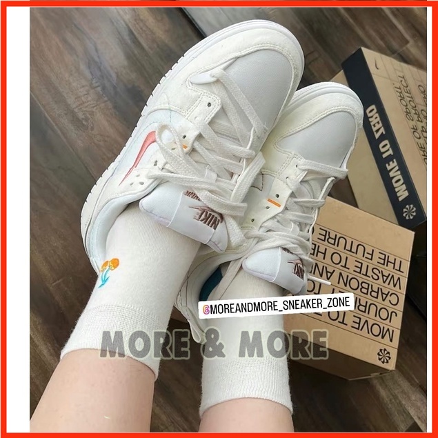 Giày Sneaker Dunk Low Disrupt 2 "White Cream" chất 𝐁𝐞𝐬𝐭 𝐐𝐮𝐚𝐥𝐢𝐭𝐲
