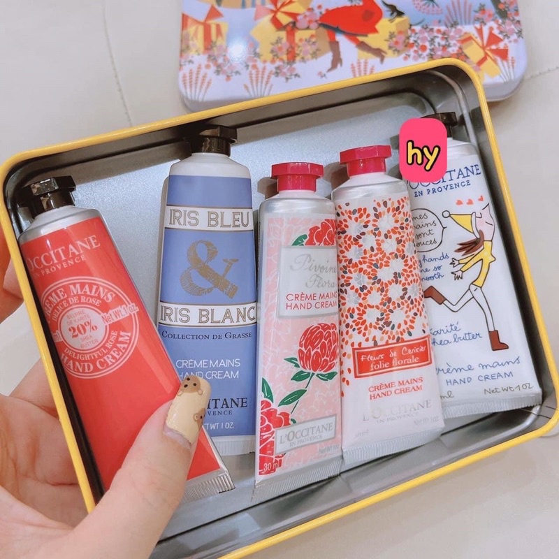 set Kem dưỡng da tay -set 5 tuýp kem
