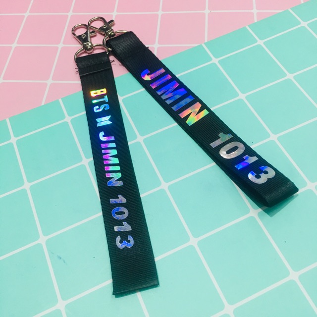 Nametag jimin BTS , strap jIMIN BTs halogram