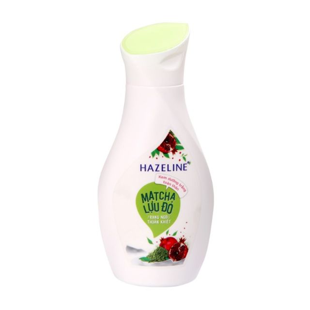 Sữa dưỡng thể dưỡng trắng Hazeline Matcha Lựu Đỏ 140ml