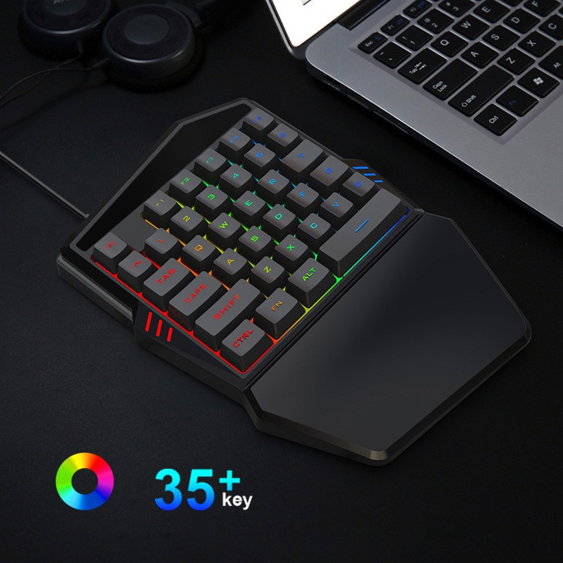 Bàn Phím Chơi Game Rgb 35 Phím Led Trái